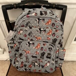 Vera Bradley Essential Large Backpack in DOG PARK